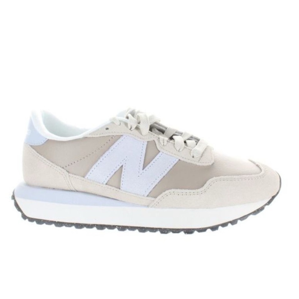 New Balance Women's Beige and White Sneakers - Picture 1 of 15